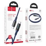 Hoco S51 Type-C 100W Charging Cable - Blue - Image 3
