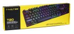 T-Wolf T20 Wired Rainbow Backlit Gaming Keyboard - Image 2