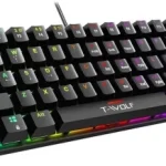 T-Wolf T61 60% Wired Mechanical Gaming Keyboard - Black