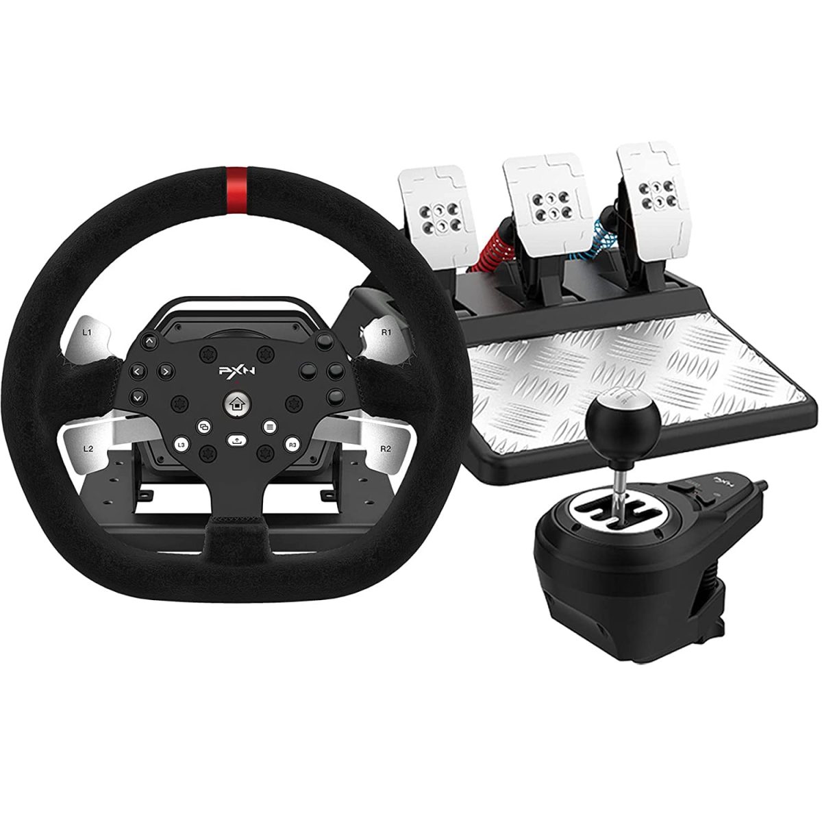 PXN V10 Racing Steering Wheel Set With Force Feedback - Image 3