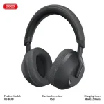 XO BE49 Foldable ANC Wireless Bluetooth Headphones With Mic - Black