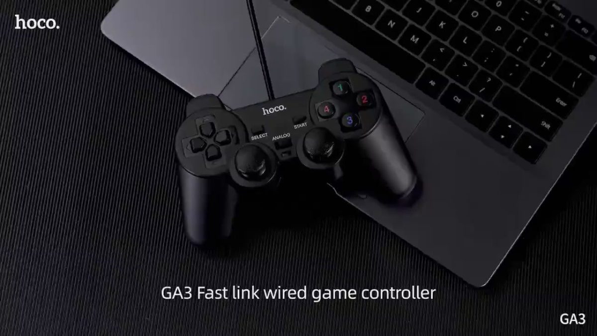 Hoco GA3 Fast Link wired game controller Black - Image 2