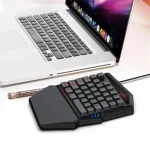 T-WOLF T19 wired one-handed gaming keyboard