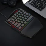 T-WOLF T19 wired one-handed gaming keyboard
