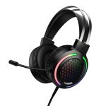 Hoco W117 Battle wired RGB gaming headset Black - Image 2