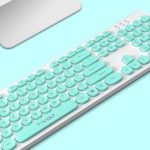 T-WOLF TF770 - Pink wireless keyboard and mouse set