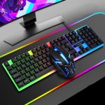 T-WOLF TF230 wired backlit keyboard and mouse set