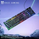 Hoco GM701 Trofeo wired gaming keyboard English Black