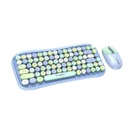 T-WOLF TF660 - Blue dual-mode wireless keyboard and mouse set