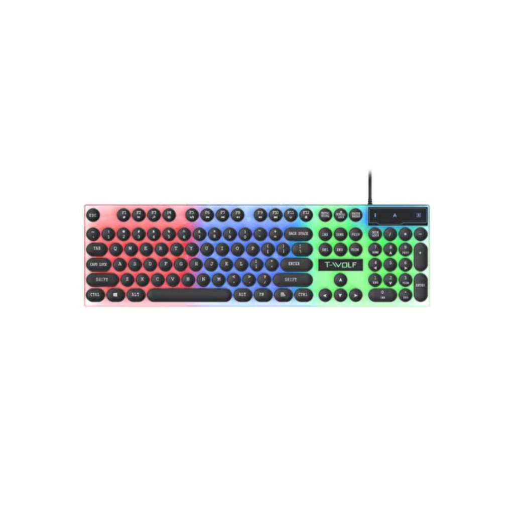 T-WOLF T11 wired backlit gaming keyboard
