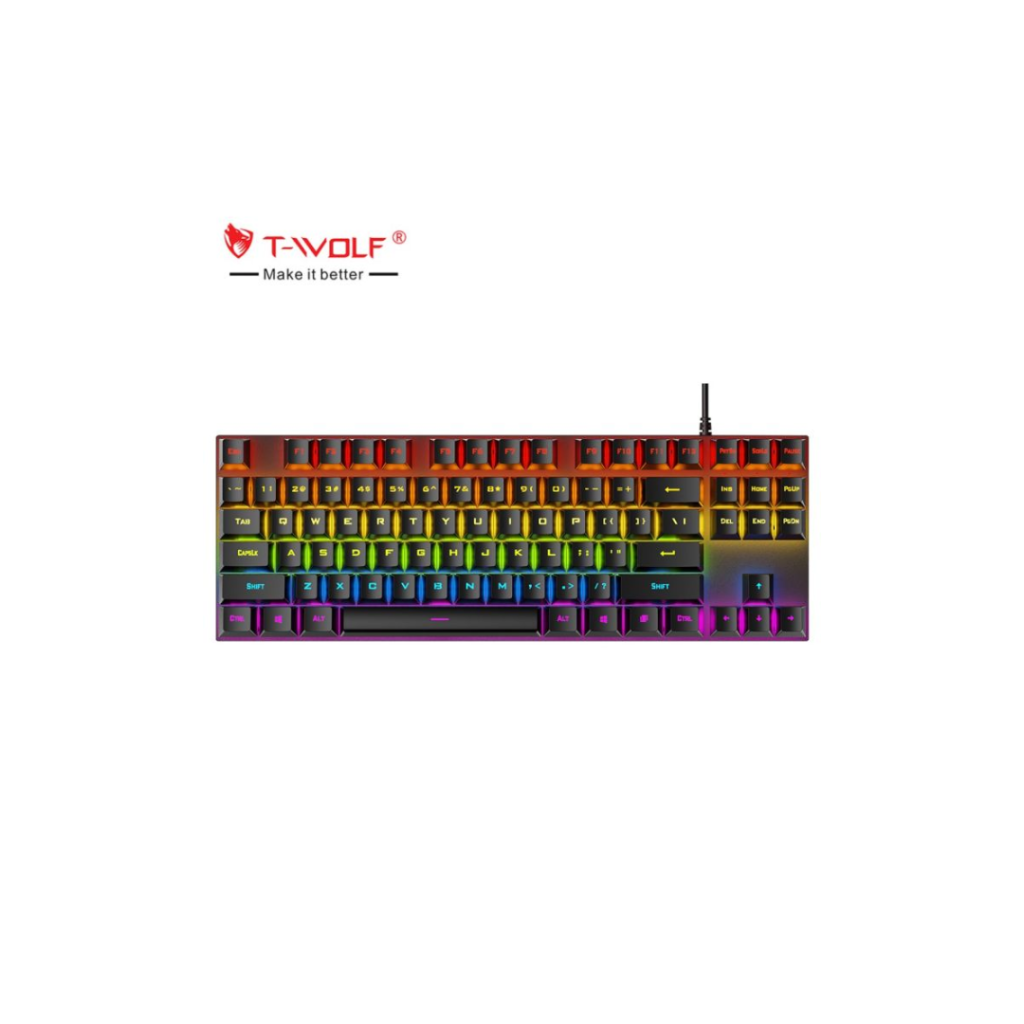 T-WOLF T18 wired mechanical gaming keyboard