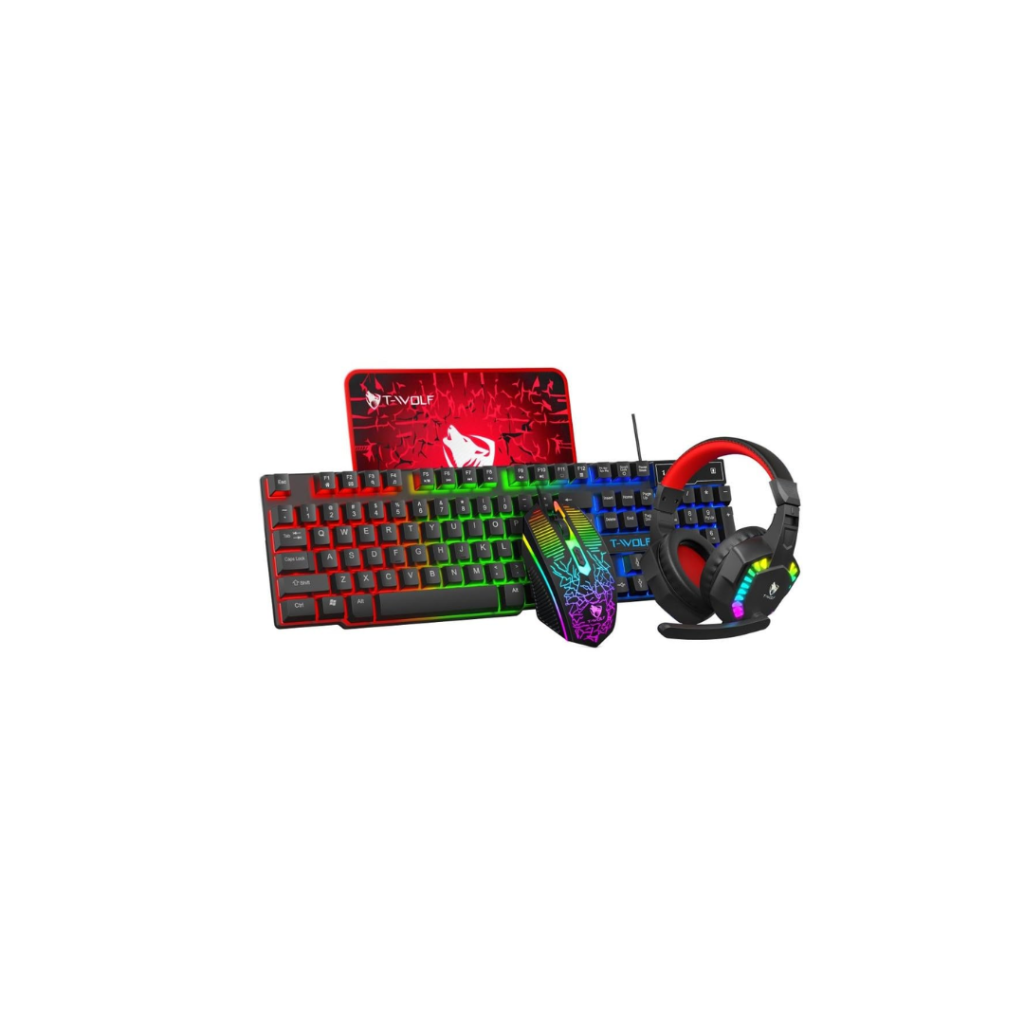 T-WOLF TF810 4-in-1 gaming keyboard set | Trendex